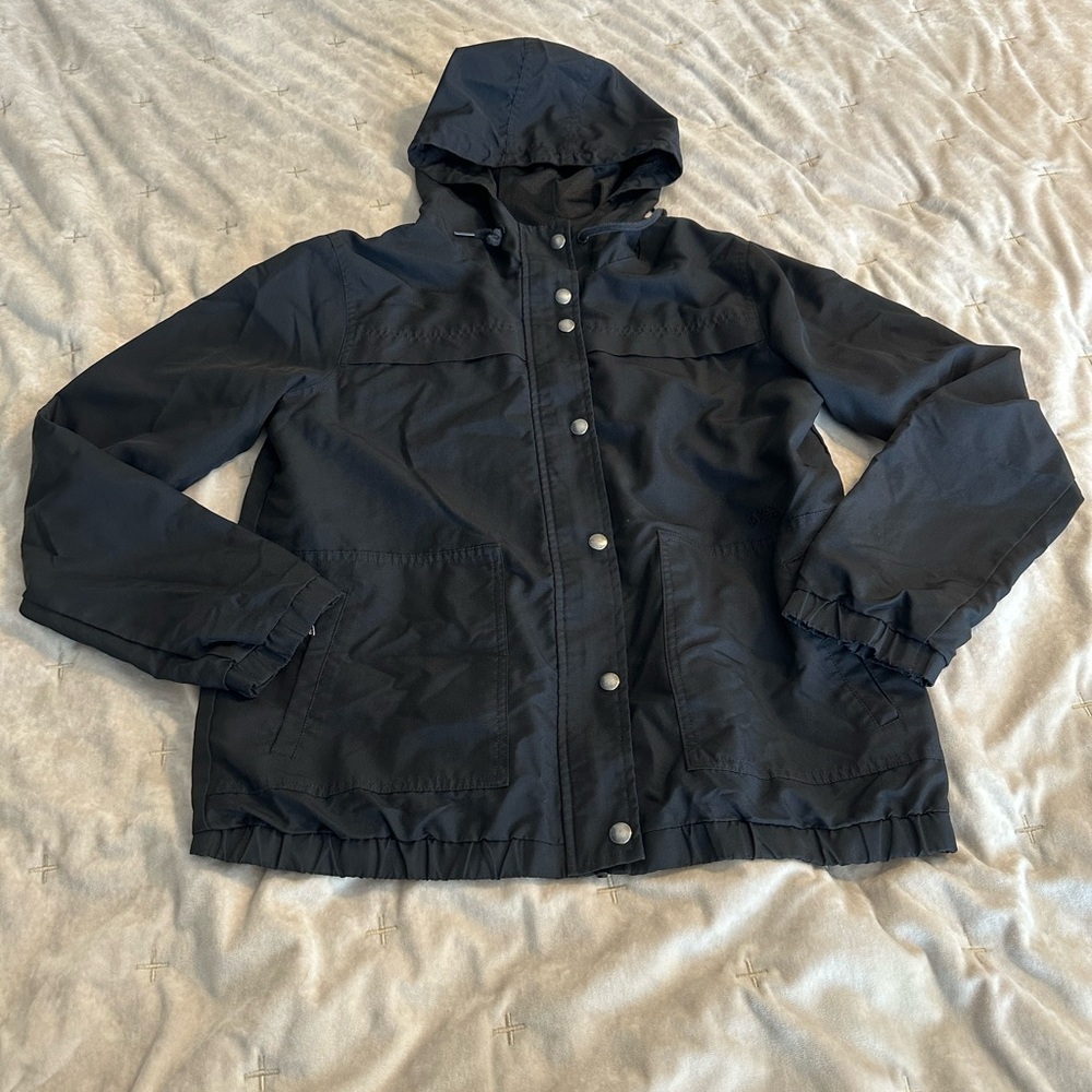 Volcom Black Hooded water resistant Jacket